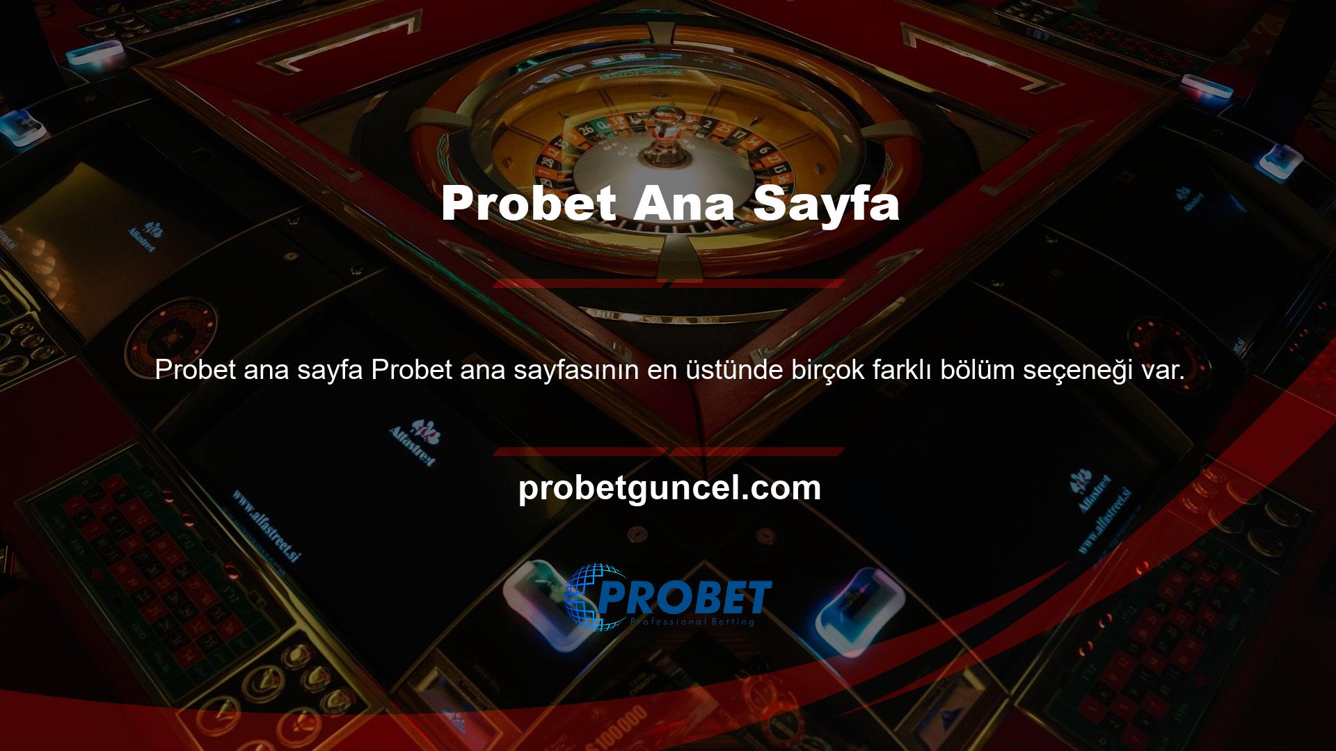 Bölümler genellikle güçlü bir satırdadır ve kullanıcının kolayca değerlendirebileceği seçeneklere sahiptir