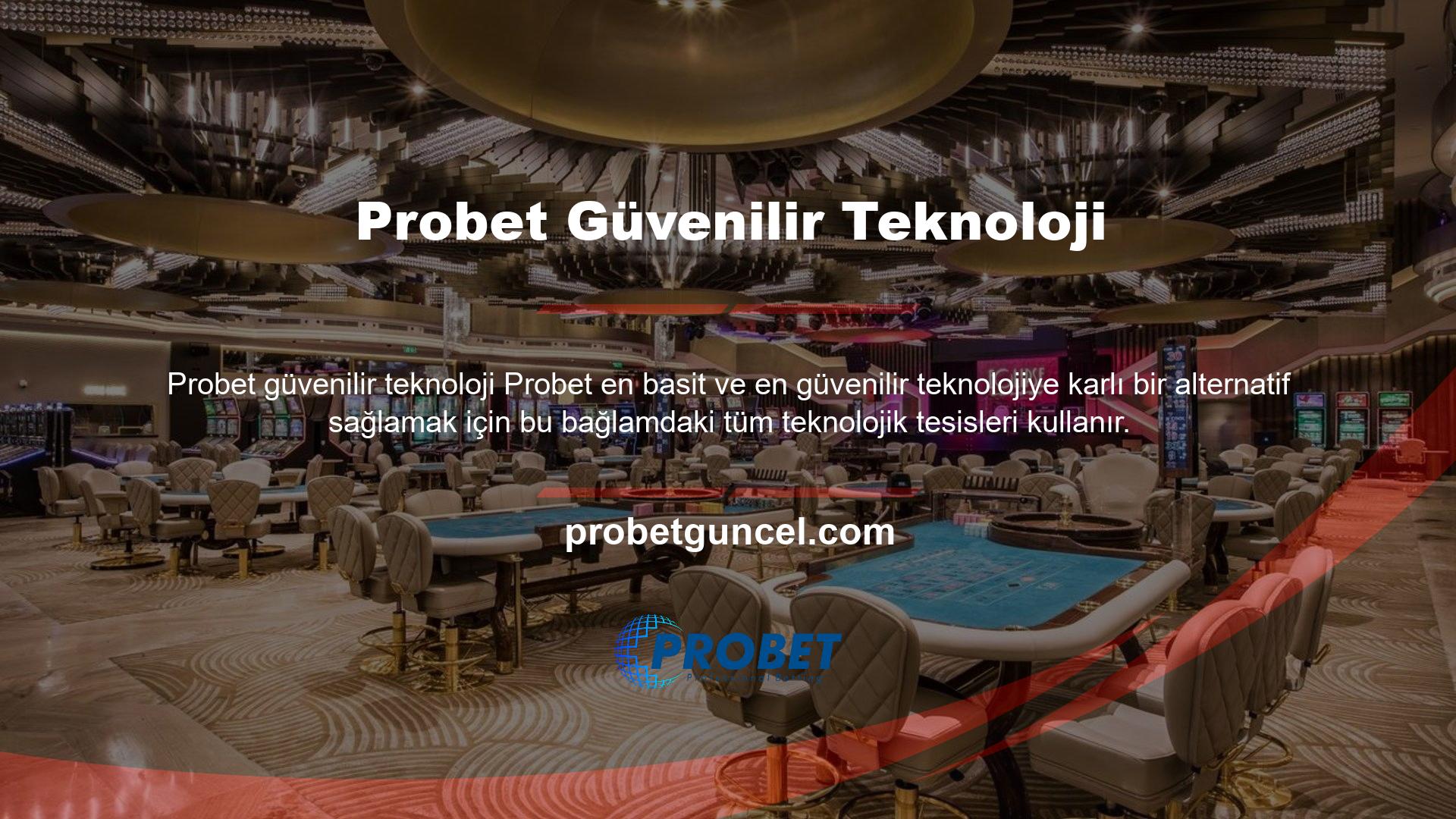 Süreci, kaliteli ve güvenilir bir ortamda canlı bir casinoda gibi gerçekleştirin